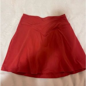 *SOLD* Coral Criss Cross Band Skirt